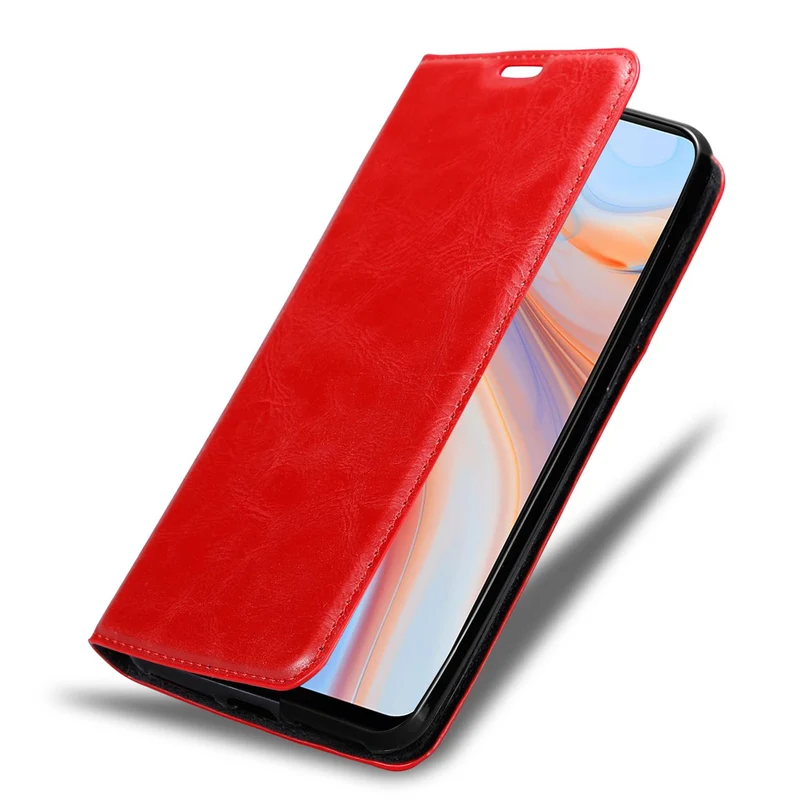 Cadorabo Hülle kompatibel mit Oppo Reno4 Z Schutzhülle mit Magnetverschluss, Standfunktion und Kartenfach