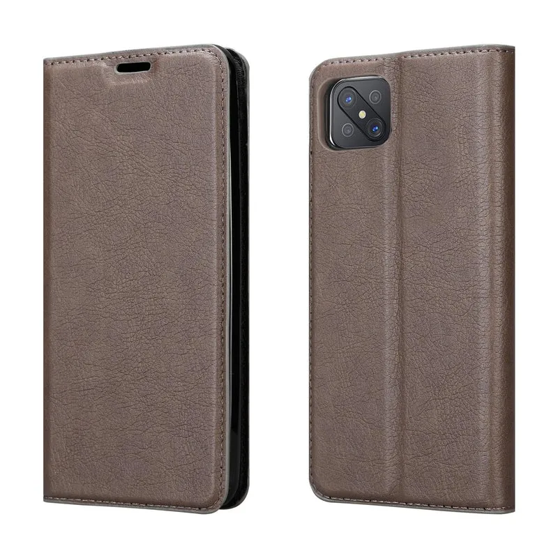Cadorabo Hülle kompatibel mit Oppo Reno4 Z Schutzhülle mit Magnetverschluss, Standfunktion und Kartenfach