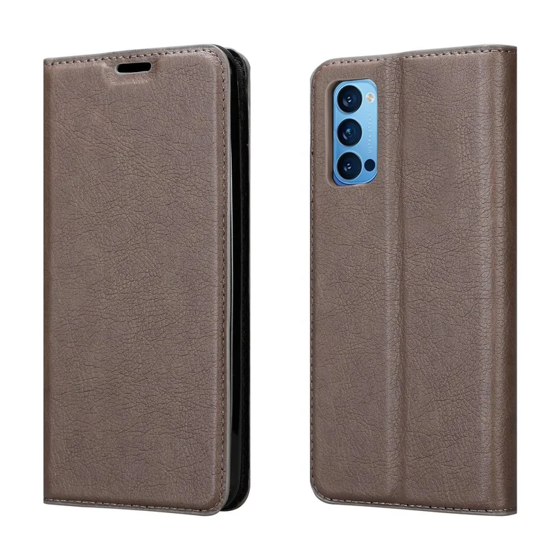 Cadorabo Hülle kompatibel mit Oppo Reno4 PRO Schutzhülle mit Magnetverschluss, Standfunktion und Kartenfach