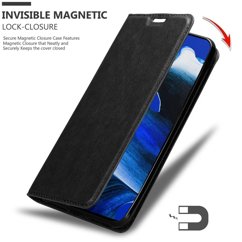 Cadorabo Hülle kompatibel mit Oppo Reno2 Z Schutzhülle mit Magnetverschluss, Standfunktion und Kartenfach