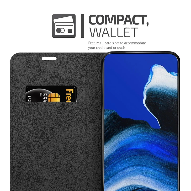 Cadorabo Hülle kompatibel mit Oppo Reno2 Z Schutzhülle mit Magnetverschluss, Standfunktion und Kartenfach
