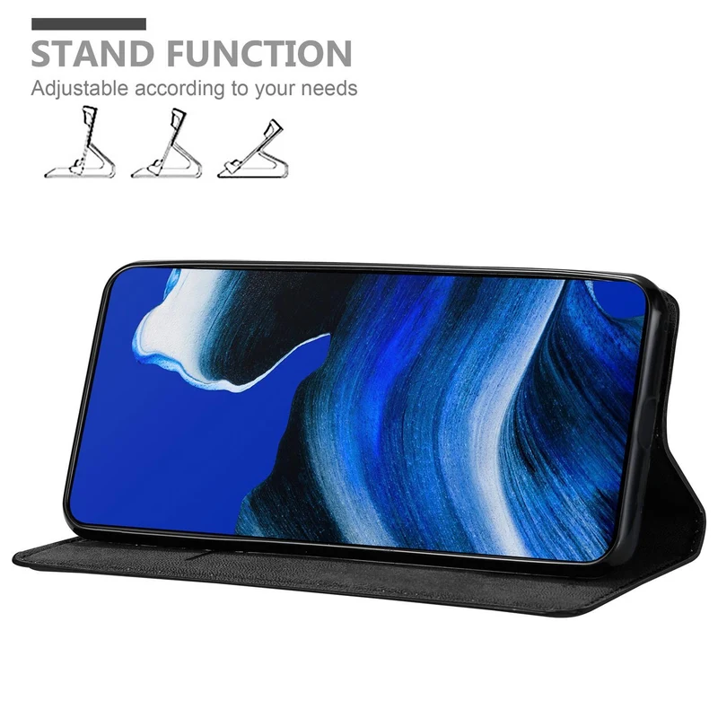 Cadorabo Hülle kompatibel mit Oppo Reno2 Z Schutzhülle mit Magnetverschluss, Standfunktion und Kartenfach
