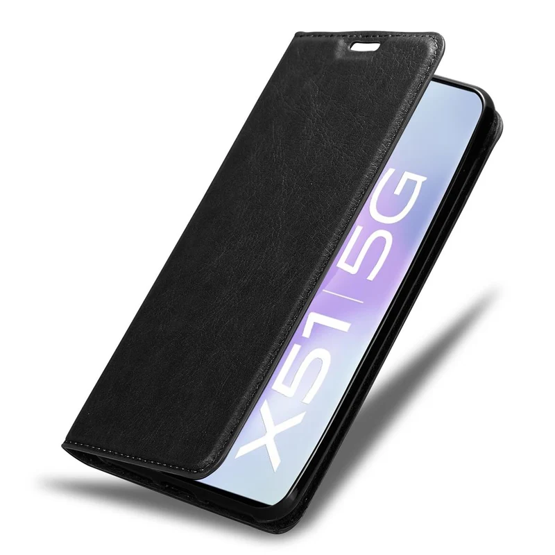 Cadorabo Hülle kompatibel mit Vivo X51 5G Schutzhülle mit Magnetverschluss, Standfunktion und Kartenfach
