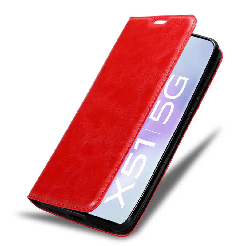 Cadorabo Hülle kompatibel mit Vivo X51 5G Schutzhülle mit Magnetverschluss, Standfunktion und Kartenfach