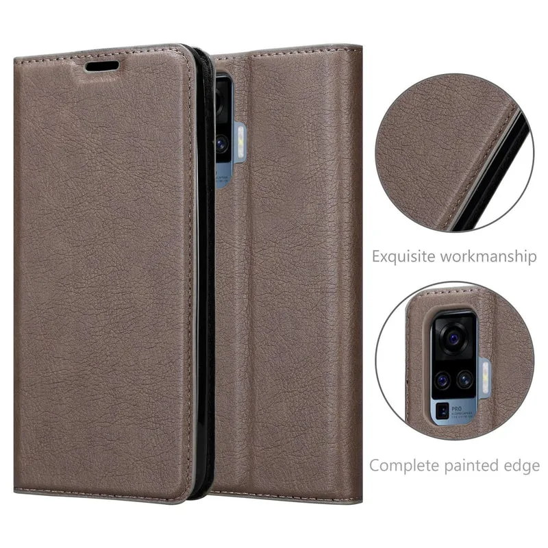 Cadorabo Hülle kompatibel mit Vivo X51 5G Schutzhülle mit Magnetverschluss, Standfunktion und Kartenfach