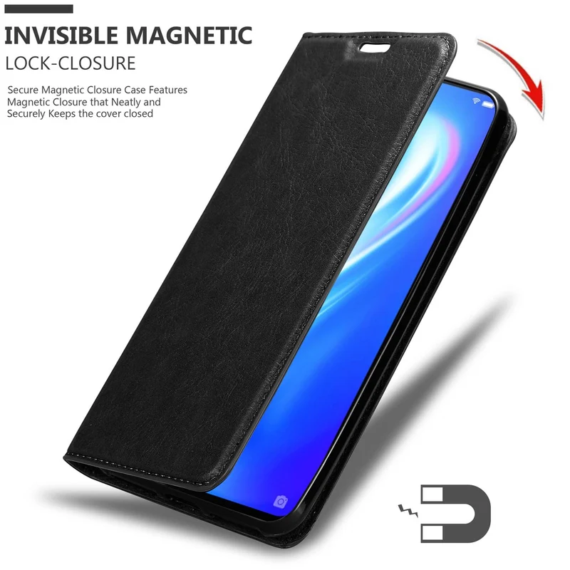 Cadorabo Hülle kompatibel mit Vivo S1 Schutzhülle mit Magnetverschluss, Standfunktion und Kartenfach