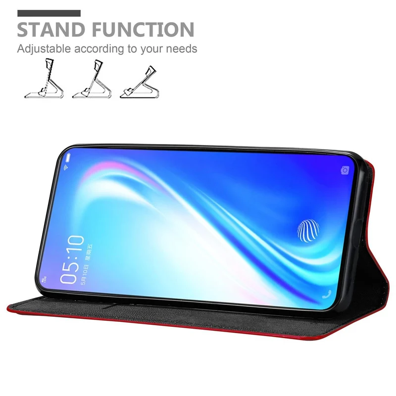Cadorabo Hülle kompatibel mit Vivo S1 Schutzhülle mit Magnetverschluss, Standfunktion und Kartenfach