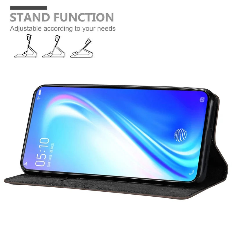 Cadorabo Hülle kompatibel mit Vivo S1 Schutzhülle mit Magnetverschluss, Standfunktion und Kartenfach