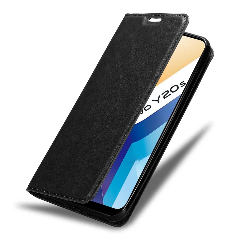 Cadorabo Hülle kompatibel mit Vivo Y20s Schutzhülle mit Magnetverschluss, Standfunktion und Kartenfach