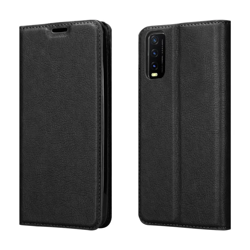 Cadorabo Hülle kompatibel mit Vivo Y20s Schutzhülle mit Magnetverschluss, Standfunktion und Kartenfach