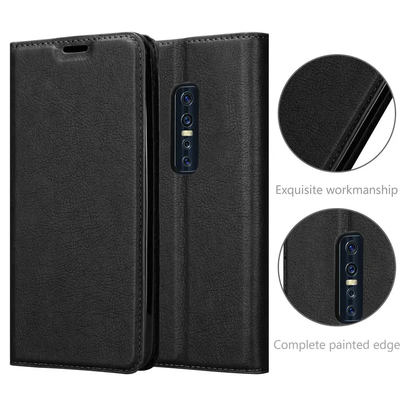 Cadorabo Hülle kompatibel mit Vivo V17 PRO Schutzhülle mit Magnetverschluss, Standfunktion und Kartenfach