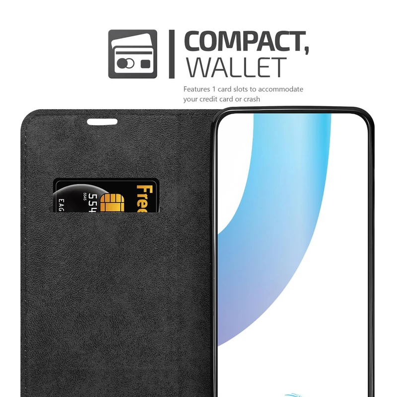 Cadorabo Hülle kompatibel mit Vivo V17 PRO Schutzhülle mit Magnetverschluss, Standfunktion und Kartenfach