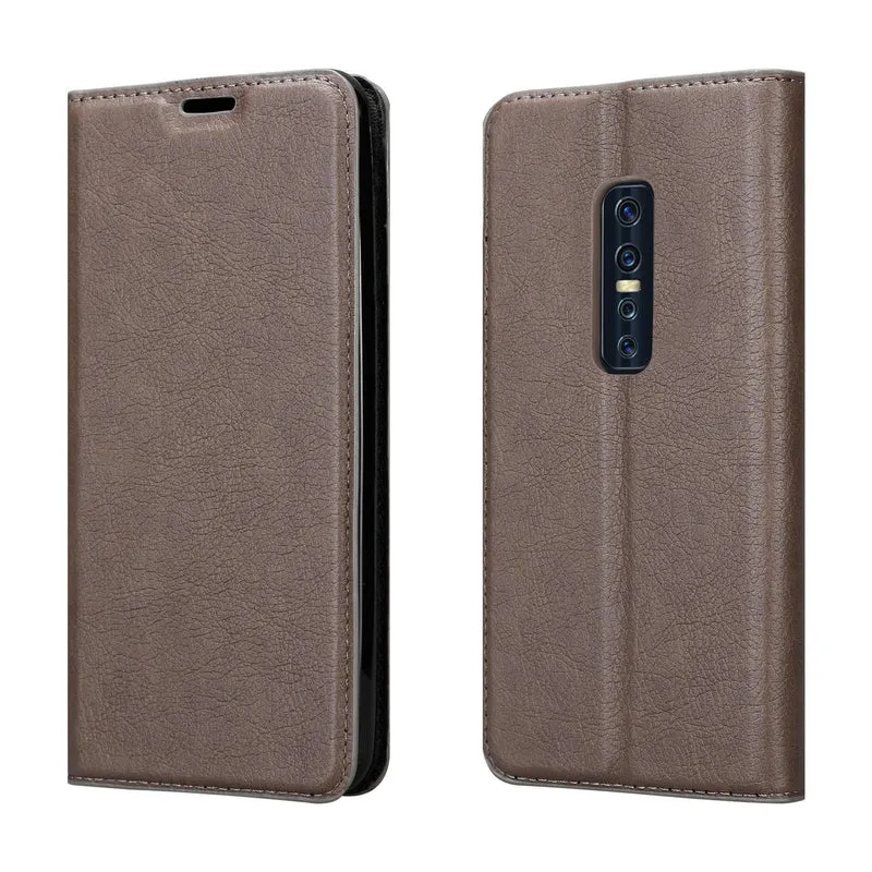 Cadorabo Hülle kompatibel mit Vivo V17 PRO Schutzhülle mit Magnetverschluss, Standfunktion und Kartenfach