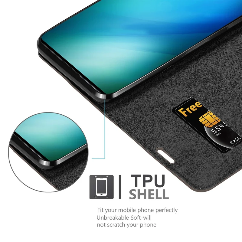 Cadorabo Hülle kompatibel mit Vivo NEX 3 Schutzhülle mit Magnetverschluss, Standfunktion und Kartenfach