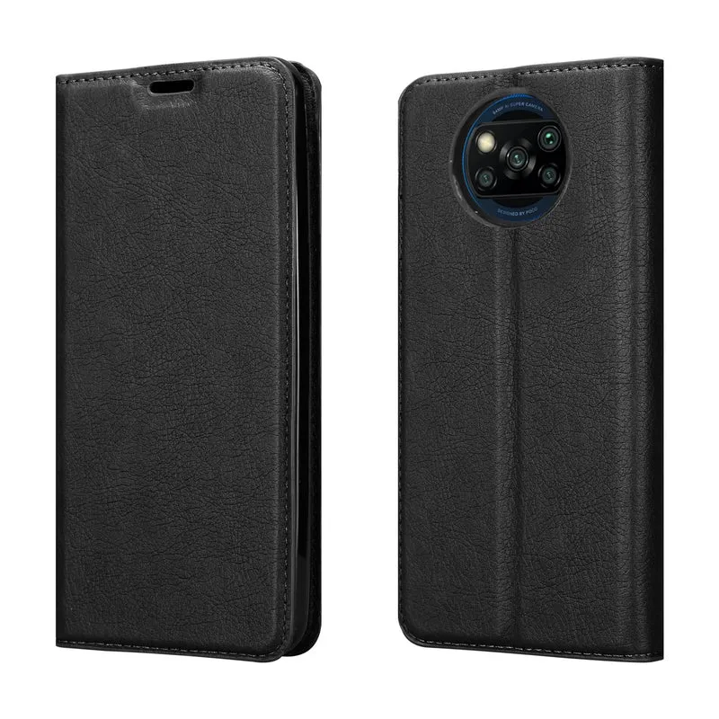 Cadorabo Hülle kompatibel mit Xiaomi POCO X3 NFC Schutzhülle mit Magnetverschluss, Standfunktion und Kartenfach