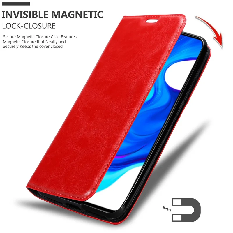 Cadorabo Hülle kompatibel mit Xiaomi POCO F2 PRO Schutzhülle mit Magnetverschluss, Standfunktion und Kartenfach