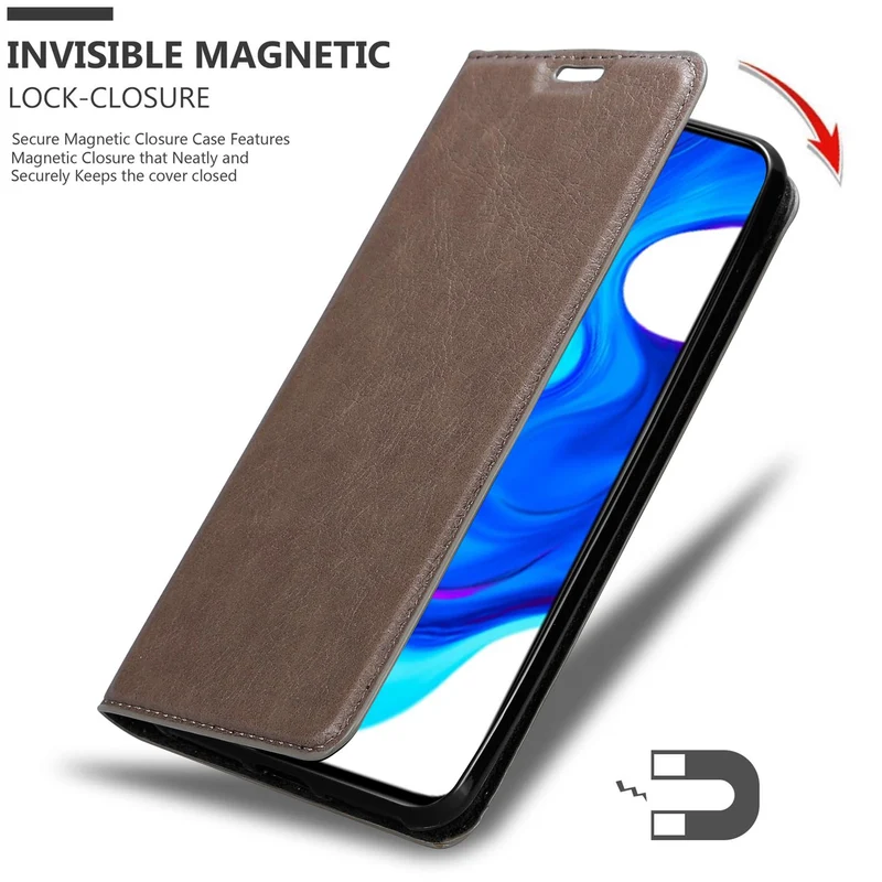 Cadorabo Hülle kompatibel mit Xiaomi POCO F2 PRO Schutzhülle mit Magnetverschluss, Standfunktion und Kartenfach
