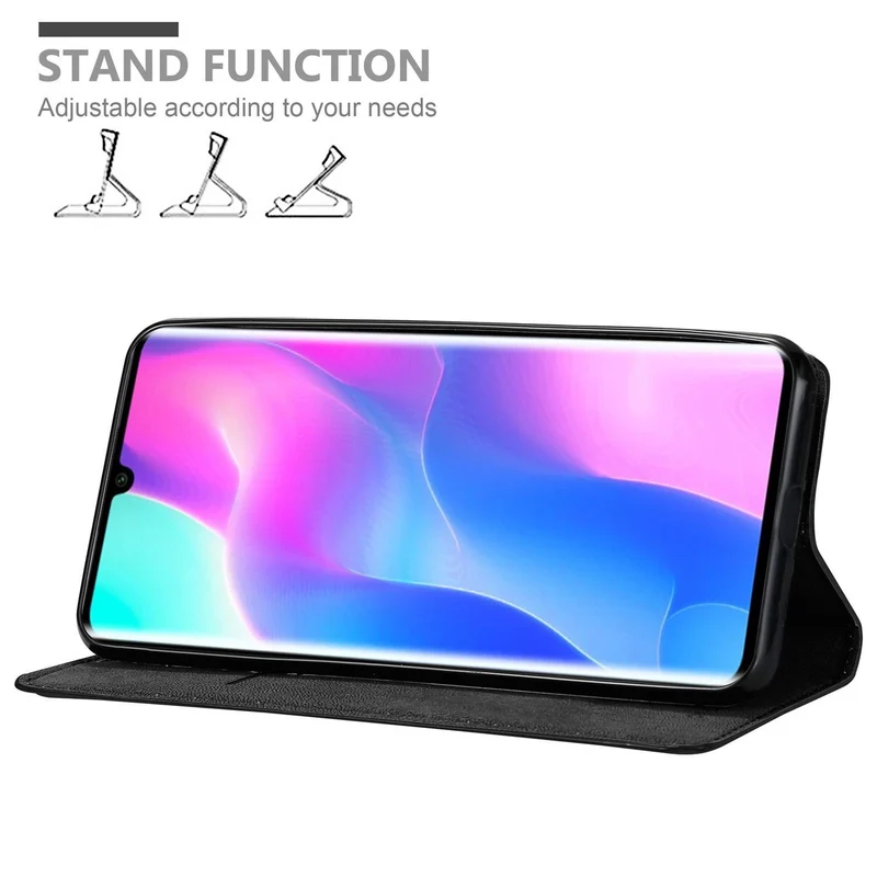 Cadorabo Hülle kompatibel mit Xiaomi Mi NOTE 10 LITE Schutzhülle mit Magnetverschluss, Standfunktion und Kartenfach