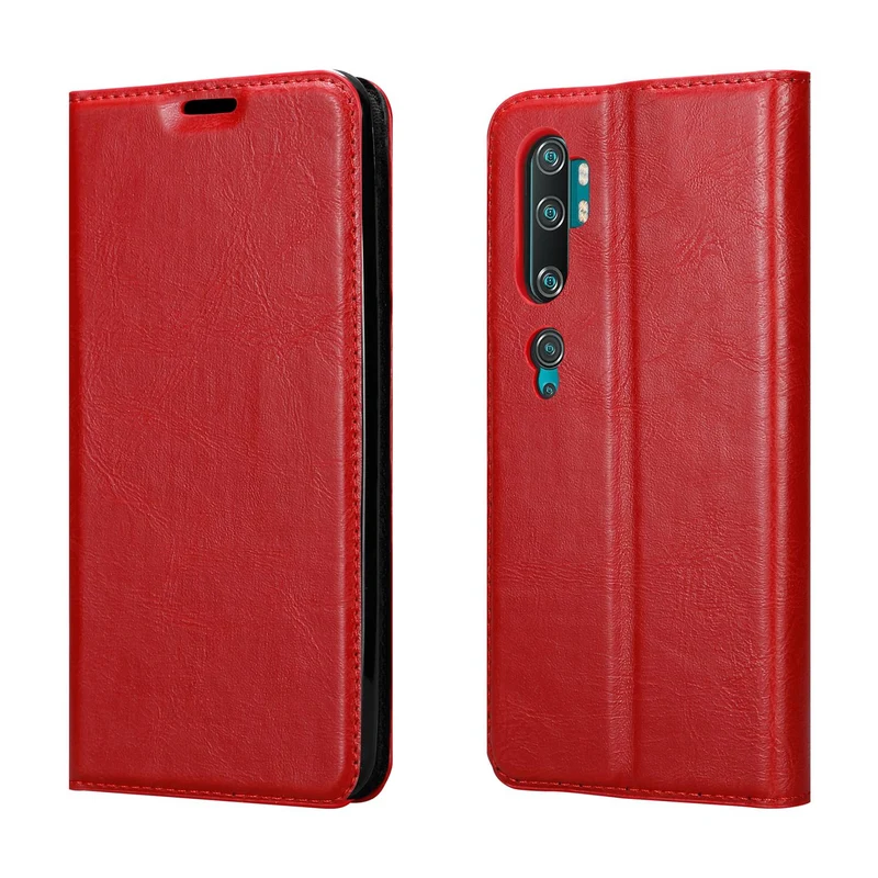 Cadorabo Hülle kompatibel mit Xiaomi Mi NOTE 10 Schutzhülle mit Magnetverschluss, Standfunktion und Kartenfach