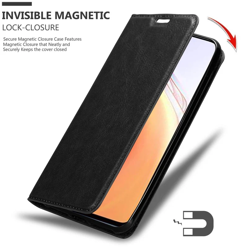Cadorabo Hülle kompatibel mit Xiaomi Mi 10T / Mi 10T PRO Schutzhülle mit Magnetverschluss, Standfunktion und Kartenfach