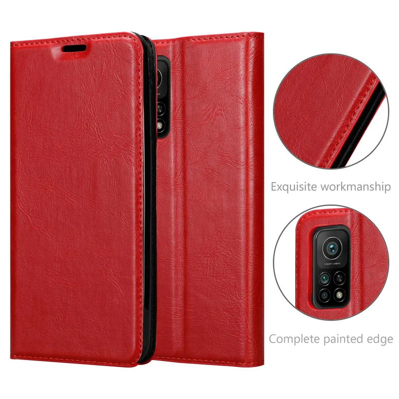 Cadorabo Hülle kompatibel mit Xiaomi Mi 10T / Mi 10T PRO Schutzhülle mit Magnetverschluss, Standfunktion und Kartenfach