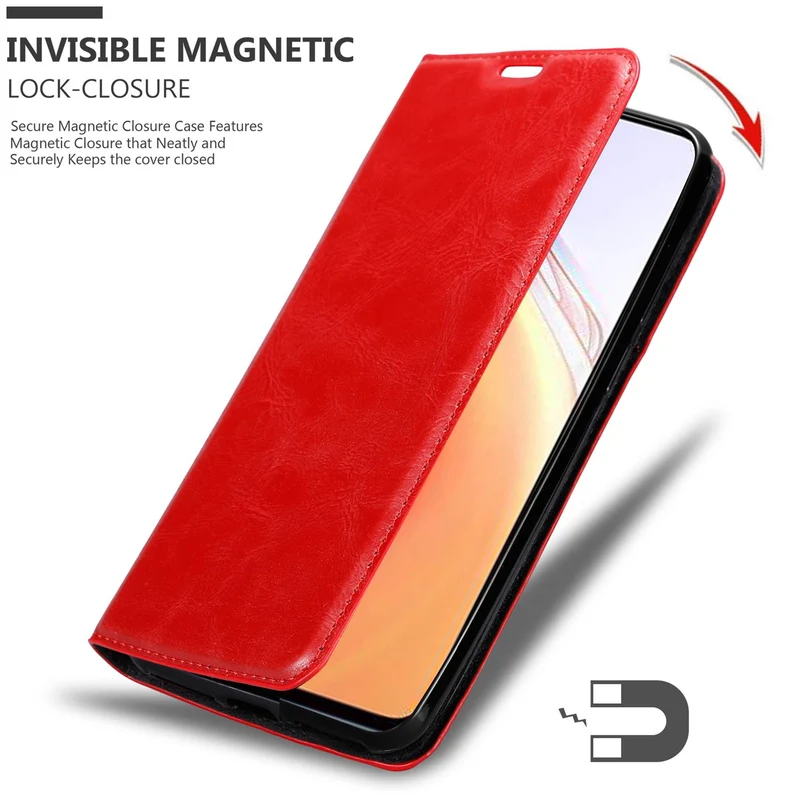 Cadorabo Hülle kompatibel mit Xiaomi Mi 10T / Mi 10T PRO Schutzhülle mit Magnetverschluss, Standfunktion und Kartenfach