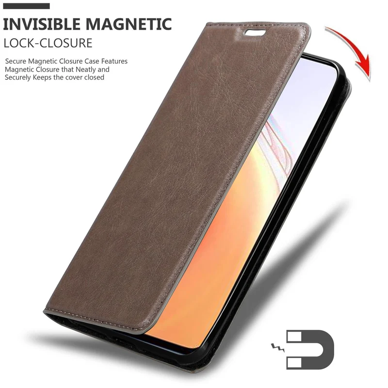 Cadorabo Hülle kompatibel mit Xiaomi Mi 10T / Mi 10T PRO Schutzhülle mit Magnetverschluss, Standfunktion und Kartenfach