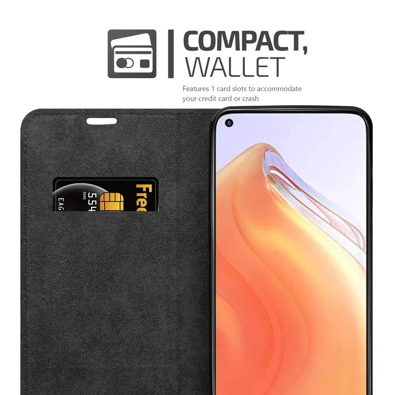 Cadorabo Hülle kompatibel mit Xiaomi Mi 10T / Mi 10T PRO Schutzhülle mit Magnetverschluss, Standfunktion und Kartenfach