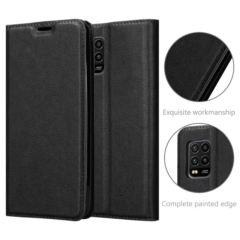Cadorabo Hülle kompatibel mit Xiaomi Mi 10 LITE Schutzhülle mit Magnetverschluss, Standfunktion und Kartenfach