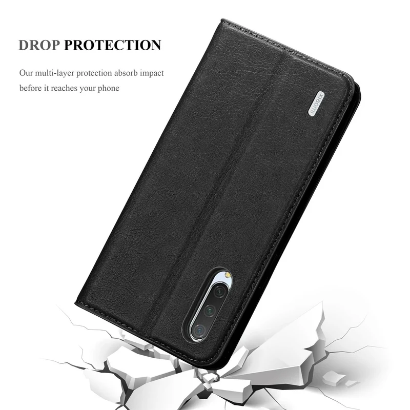 Cadorabo Hülle kompatibel mit Xiaomi Mi 9 LITE Schutzhülle mit Magnetverschluss, Standfunktion und Kartenfach
