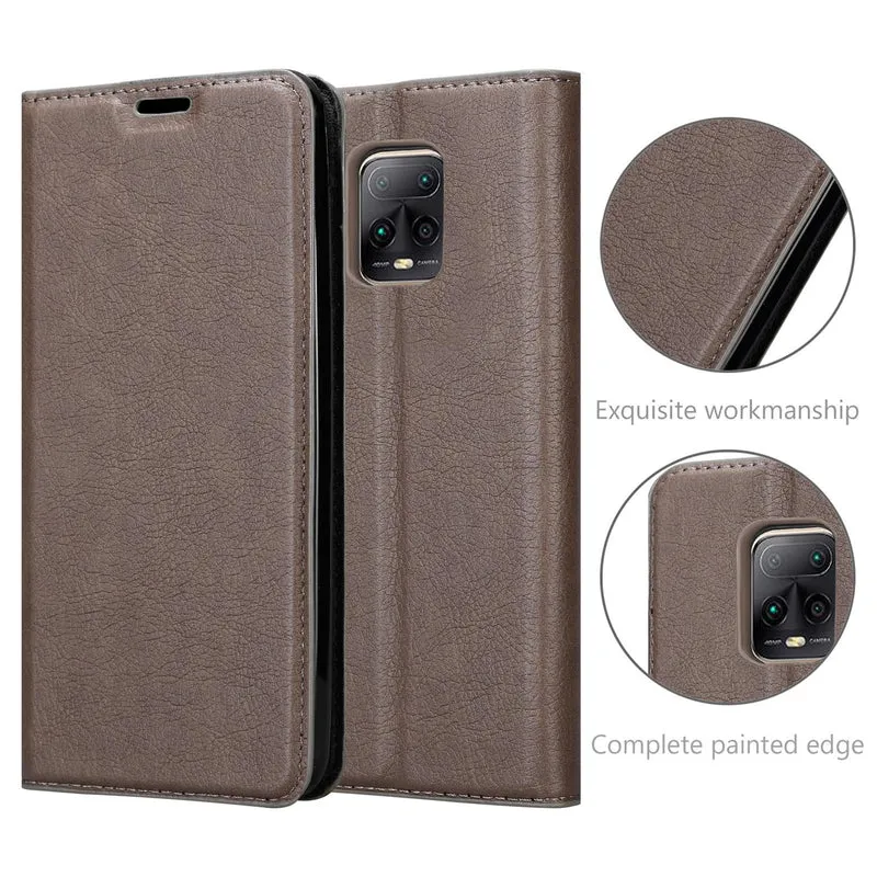 Cadorabo Hülle kompatibel mit Xiaomi RedMi 10X 5G / RedMi 10X PRO 5G Schutzhülle mit Magnetverschluss, Standfunktion und Kartenfach