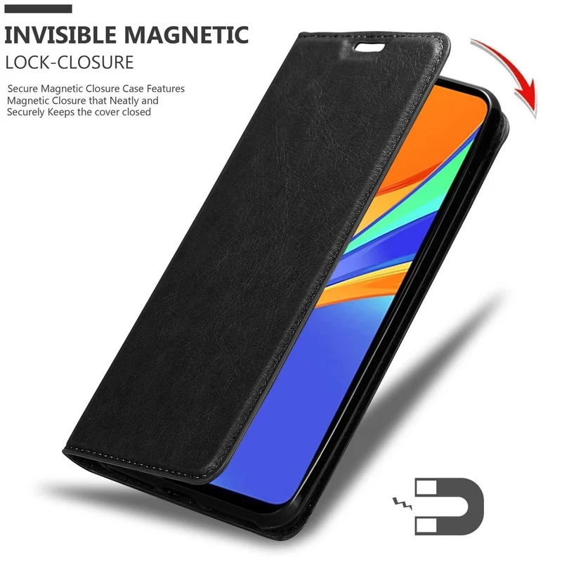 Cadorabo Hülle kompatibel mit Xiaomi RedMi 9C Schutzhülle mit Magnetverschluss, Standfunktion und Kartenfach
