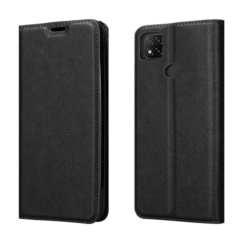 Cadorabo Hülle kompatibel mit Xiaomi RedMi 9C Schutzhülle mit Magnetverschluss, Standfunktion und Kartenfach