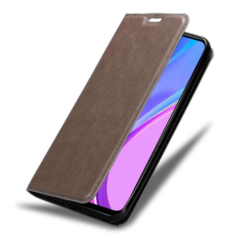 Cadorabo Hülle kompatibel mit Xiaomi RedMi 9 Schutzhülle mit Magnetverschluss, Standfunktion und Kartenfach