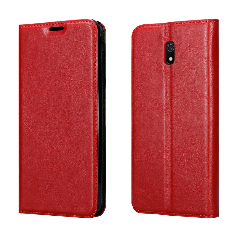 Cadorabo Hülle kompatibel mit Xiaomi RedMi 8A Schutzhülle mit Magnetverschluss, Standfunktion und Kartenfach