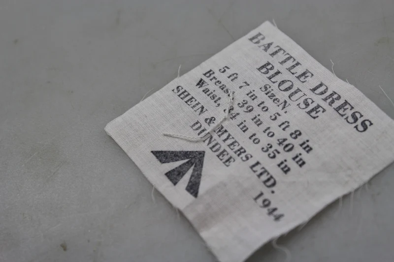 Battledress WW2 Label-Replik