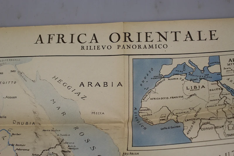 Ostafrika-Karte