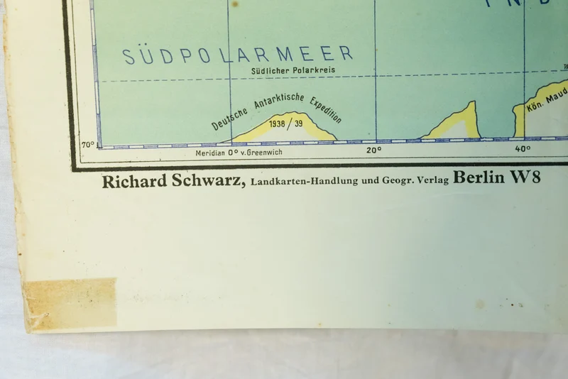 Karte der Weltmachte und Weltmeere OKH 1943