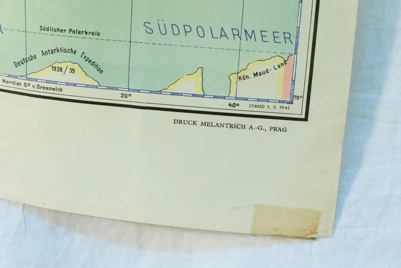 Karte der Weltmachte und Weltmeere OKH 1943