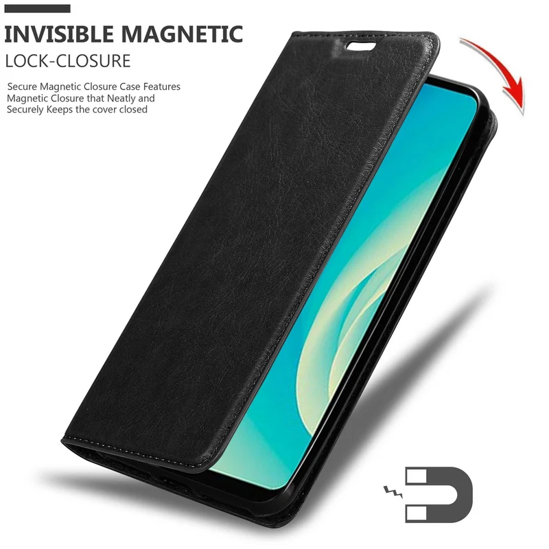 Cadorabo Hülle kompatibel mit ZTE Blade A7 2020 Schutzhülle mit Magnetverschluss, Standfunktion und Kartenfach