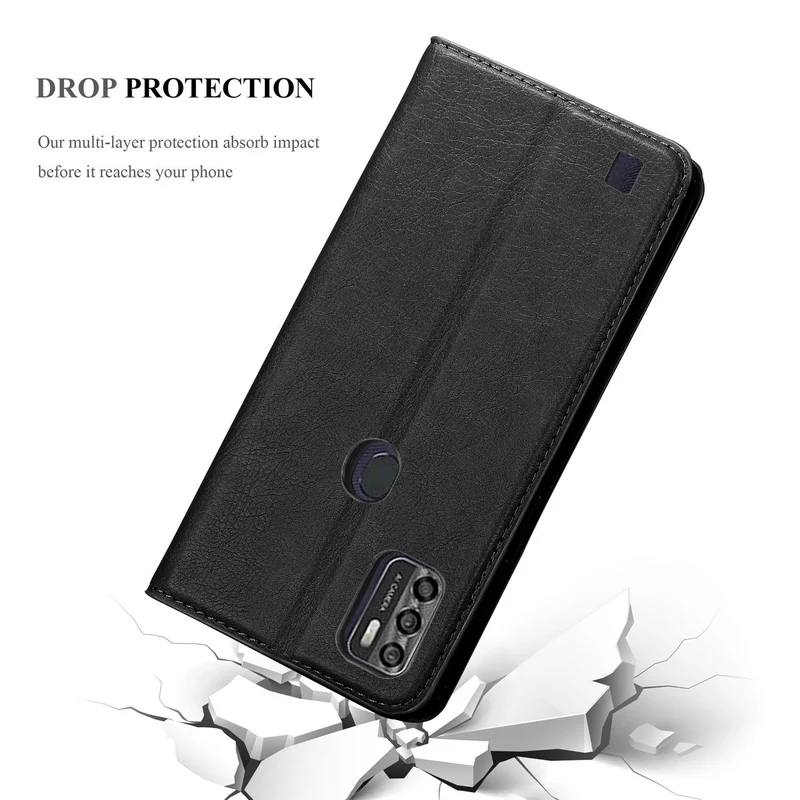 Cadorabo Hülle kompatibel mit ZTE Blade A7 2020 Schutzhülle mit Magnetverschluss, Standfunktion und Kartenfach