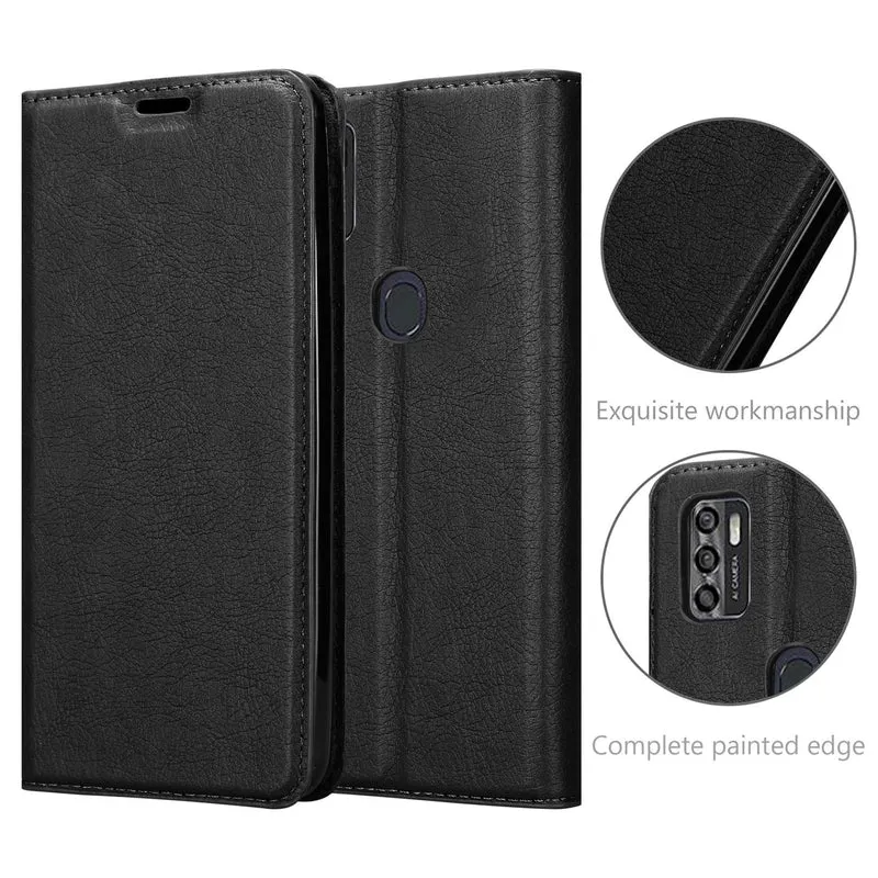 Cadorabo Hülle kompatibel mit ZTE Blade A7 2020 Schutzhülle mit Magnetverschluss, Standfunktion und Kartenfach