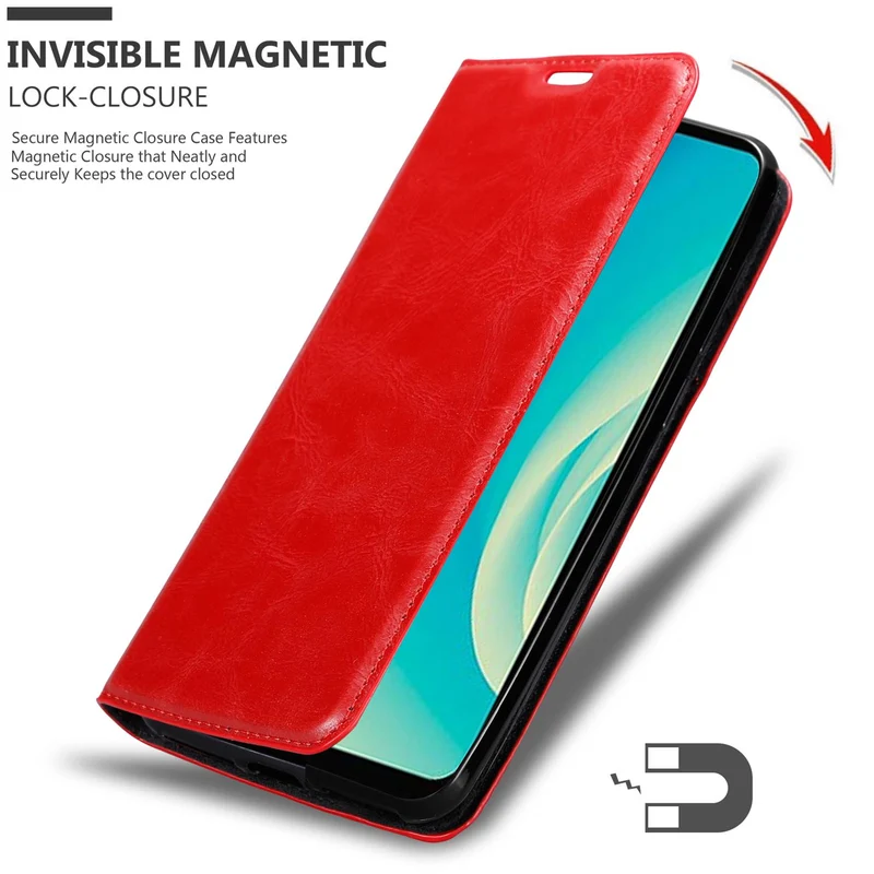 Cadorabo Hülle kompatibel mit ZTE Blade A7 2020 Schutzhülle mit Magnetverschluss, Standfunktion und Kartenfach