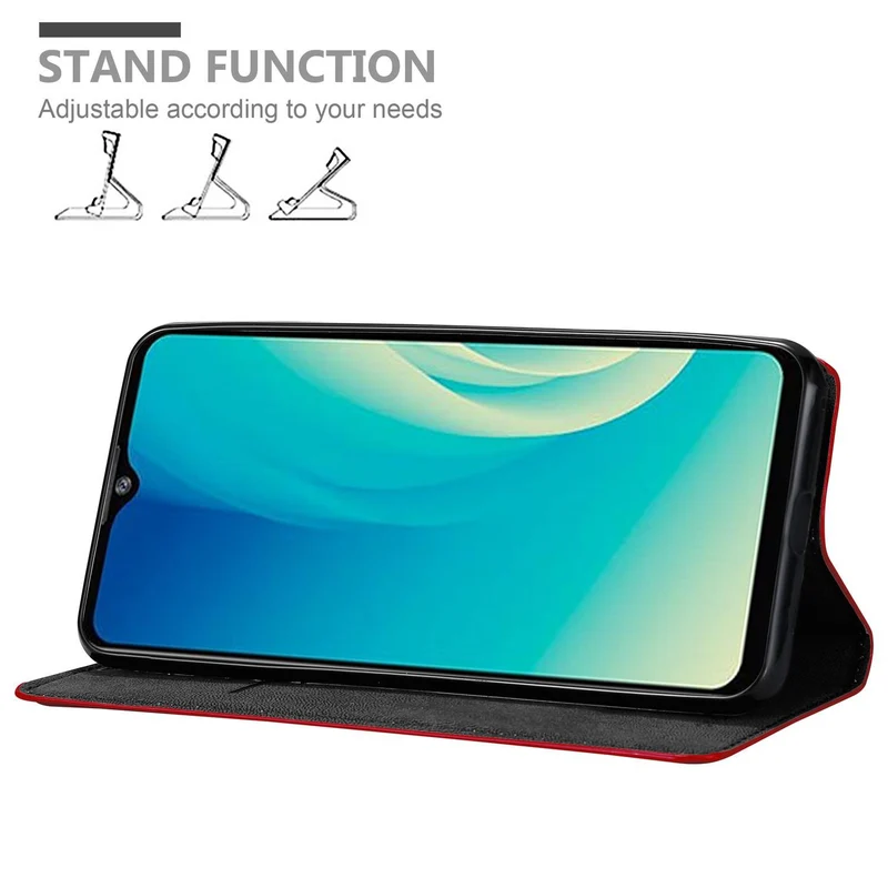 Cadorabo Hülle kompatibel mit ZTE Blade A7 2020 Schutzhülle mit Magnetverschluss, Standfunktion und Kartenfach