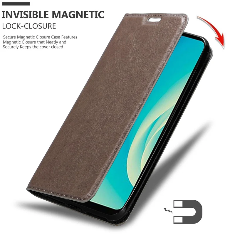 Cadorabo Hülle kompatibel mit ZTE Blade A7 2020 Schutzhülle mit Magnetverschluss, Standfunktion und Kartenfach
