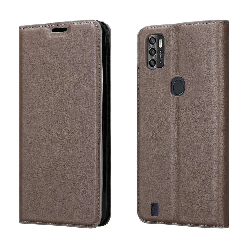 Cadorabo Hülle kompatibel mit ZTE Blade A7 2020 Schutzhülle mit Magnetverschluss, Standfunktion und Kartenfach