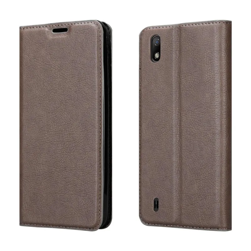 Cadorabo Hülle kompatibel mit ZTE Blade A7 2019 Schutzhülle mit Magnetverschluss, Standfunktion und Kartenfach