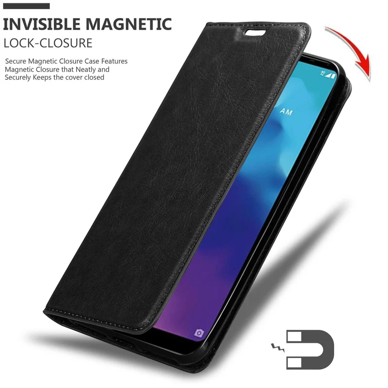Cadorabo Hülle kompatibel mit ZTE Blade A5 2020 Schutzhülle mit Magnetverschluss, Standfunktion und Kartenfach