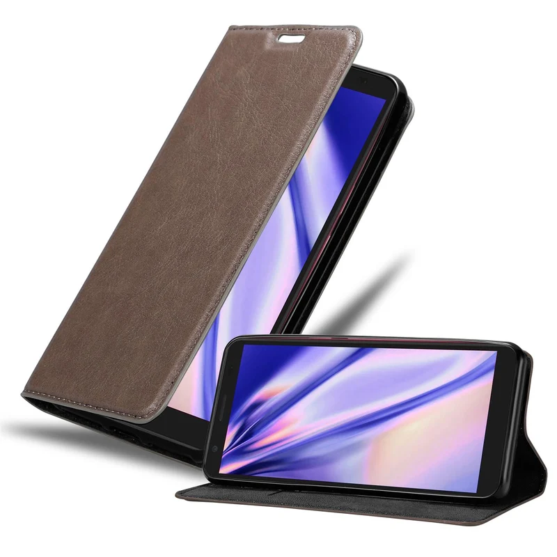Cadorabo Hülle kompatibel mit ZTE Blade A3 2020 Schutzhülle mit Magnetverschluss, Standfunktion und Kartenfach