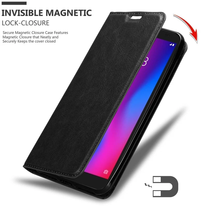 Cadorabo Hülle kompatibel mit ZTE Blade A3 2020 Schutzhülle mit Magnetverschluss, Standfunktion und Kartenfach